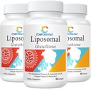 Liposomal Glutathione Softels, Enhanced Absorption - Liposomal Levering, Active Form L- Glutathion, Cellulær, immunfunktion & leverdetox, Rich in Antioxidant Formel, Gluten Free, 180 Softells