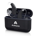 Hearing Aids, Rechargeable Hearing Aid for Seniors Adults with Noise Cancelling, 16-Channel Digital Invisible Hearing Amplifier with Volume Control, Portable Charging Case, Black