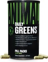 Animal Daily Green Pill Packs - Kale, Hvede Græs, Alfalfa & Mere - Praktisk Prebiotic og Probiotic Superfood Blend til Superior Digestion, Gut Sundhed, og Immunitet for mænd og kvinder - 30 dages forsyning