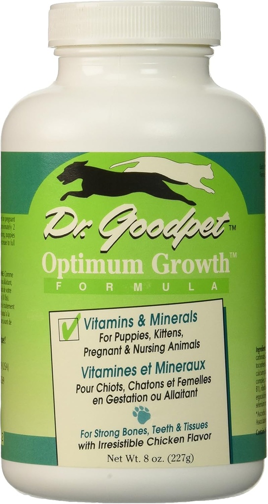 Dr. Goodpet Optimum Growth - All Natural Kitten & Puppy Care Multi- Vitamin / Mineral Powder