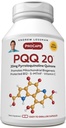 ANDREW LSSMAN PQQ 20mg - 120 kapsler - 20mg Pyrroloquinoline Quinone, Natural Protective Compound Supports Vital Organs, Heart, Brain, Lever, immunsystem. Mitokondriel Biogenese, Ingen tilsætningsstoffer