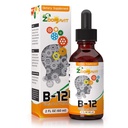 Vitamin B Complex Liquid Drops med hurtig absorption - Super B Liquid Complex Vitamin B2, B3, B5, B6 & B12 - Natural Energy Boost, Mental Focus & Sund immunsystem