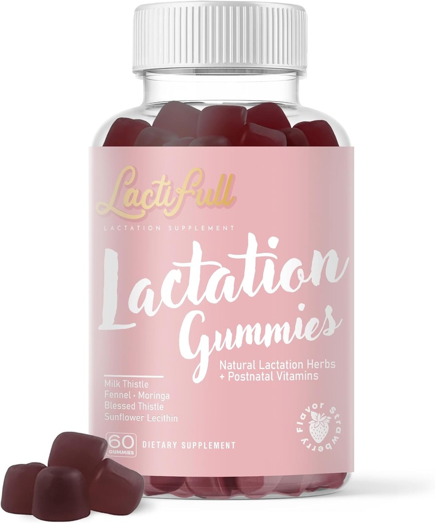 Mælkemultiplikator Amning Postpartum Gummies - Postnatal Support Vitaminer supplement til pleje Amning Mor Mor - Øge mælkeforsyning Produktion Multivitaminer til kvinder