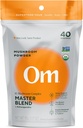 OM Master Blend Mushroom Powder - Organic Mushroom Supplement med 10 Mushrooms og Ashwagandha - Support Immunitet, Gut Health & Stress Relief, 3.17 oz (40 Servere)