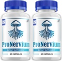 Pronervium Nerve Health Support Pills, Pronervium Anmeldelser, Pronervium Nootrop Advanced Formel, Pronervium All Natural Focus Supplement, Pronervium Brain Support Anmeldelser (2 Pack - 120 Kapsler)