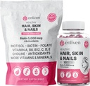 enliven Biotin Gummies for Hår Growth & Strong Nails against 124; 5000mcg Biotin + Inositol, Collagen Support 124; Hudpleje Vitaminer til kvinder & Mænd; Berry Flavor 124; Vegansk Hår Skin Nail Supplement