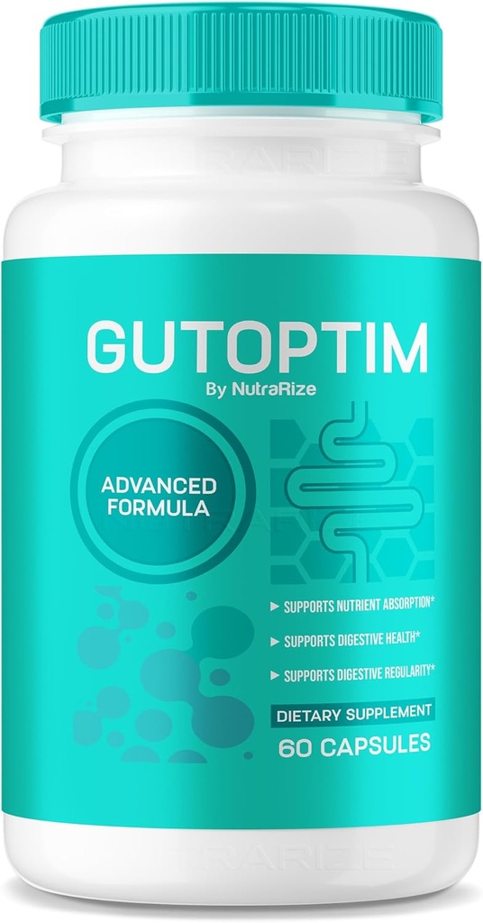 GutOptim Vitamin, Avancerede Formel Kapsler til Gut Sundhed, GutOptim Alle naturlige supplement til fordøjelse Wellness, Ekstra Styrke Officiel Formel, Gut Optim Anmeldelser (60 Kapsler)