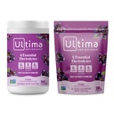 Ultima Replenisher Electrolyte Powder Drink Bundle - Sugar Free - Grape, 90 Serving Canister og 20 Stickpacks - 6 Electrolytes and Minerals - Keto Friendly, Vegan, Non- GMO
