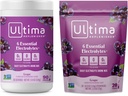 Ultima Replenisher Electrolyte Powder Drink Mix Bundle – Sugar Free – Grape, 90 Serving Canister and 20 Stickpacks – 6 Electrolytes and Minerals – Keto Friendly, Vegan, Non-GMO