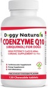Coenzym Q10 High Potence COQ10- 40mg UBIQUINOL til hunde (120 tabletter) Lavet i USA CoQ10 til hunde