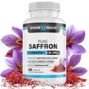 Pure Saffron Extract kapsler, 88,5 mg, 60 Veggie kapsler til Mood Enhancement, og energistøtte