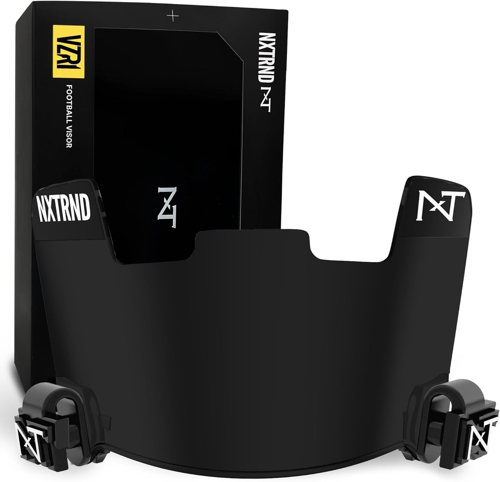 Nxtrnd VZR1 Football Visir, Flat Lens Technology, Fits Voksen & Youth Football hjelme