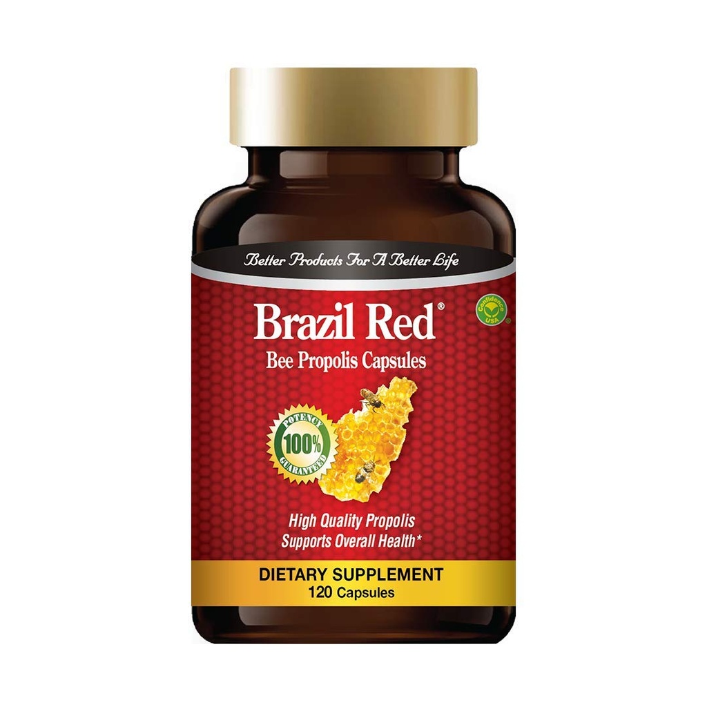 Brasilien Red Bee High Concentrate Propolis (120 kapsler)
