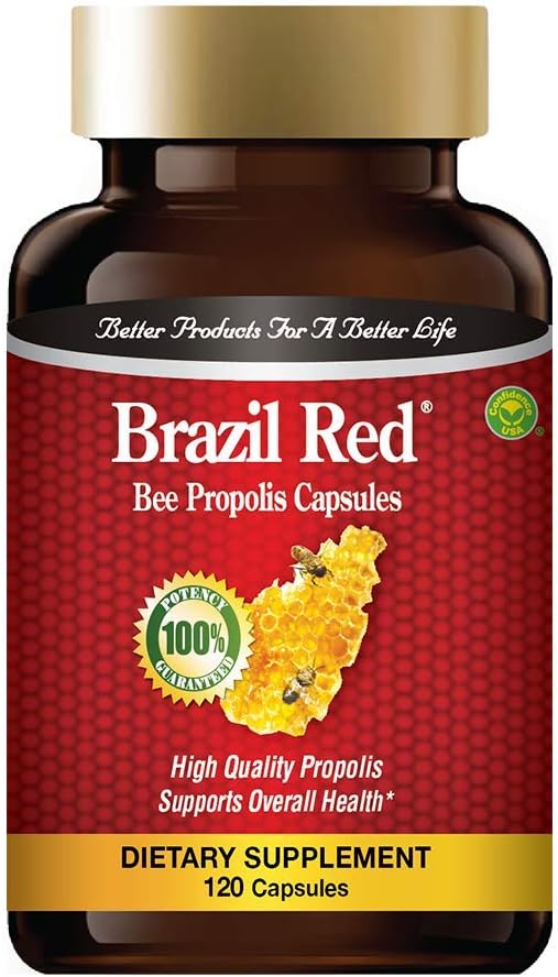 Brasilien Red Bee High Concentrate Propolis (120 kapsler)