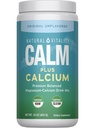 Natural Vitality Calm, Magnesium Citrate & Calcium Supplement, Drink Mix Powder understøtter en sund reaktion på stress, Gluten Free, Vegan, & Non- GMO, Original, 16 oz