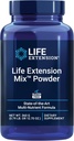 Life Extension Mix ™ Powder, høj potens, Avanceret Vitamin, Mineral, Frugt & Vegetabilske Formel, Vitamin B, C, D, E, Magnesium, for Whole- Body Health, Sund Aging, Gluten- Free, 12,70 oz