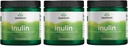 Swanson Inulin - Prebiotic Opløselig Fiber Powder Fremme fordøjelsessygdomme - naturligt occurring FOS fra Chicory Root Support Samlet Gut Performance - (8 oz Hver) (3 Pack)