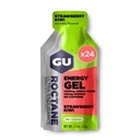 GU Energy Roctane Ultra Endurance Energy Gel, Vegan, Gluten- Free, Kosher og Dairy- Free On- The- Go Sport Nutrition for Running, Cyking, Vanding eller Skiing, Strawberry Kiwi (24 Pakker)