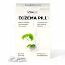 Loma Lux Eksem piller - Natural Eksem Behandling Relief Remedy - Dermatolog Udviklet - 7 mineral Clear & forhindre Svær Eksem skalering, Udslæt, Anti-Itch hud krop ansigt for voksne, børn, tandlæger