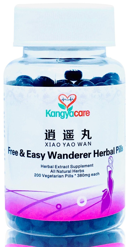 Xiao Yao Wan - Gratis & Easy Wanderer Urtepiller - Støtte uregelmæssige cykler, Premenstrual Syndrome, Stress, Brystubehag, Menopause - Fremme kvinders sundhed - alle naturlige -200ct (1)