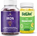 BeLive Jern og Magnesium gummier for blod oxygen, afslapning, bedre søvn