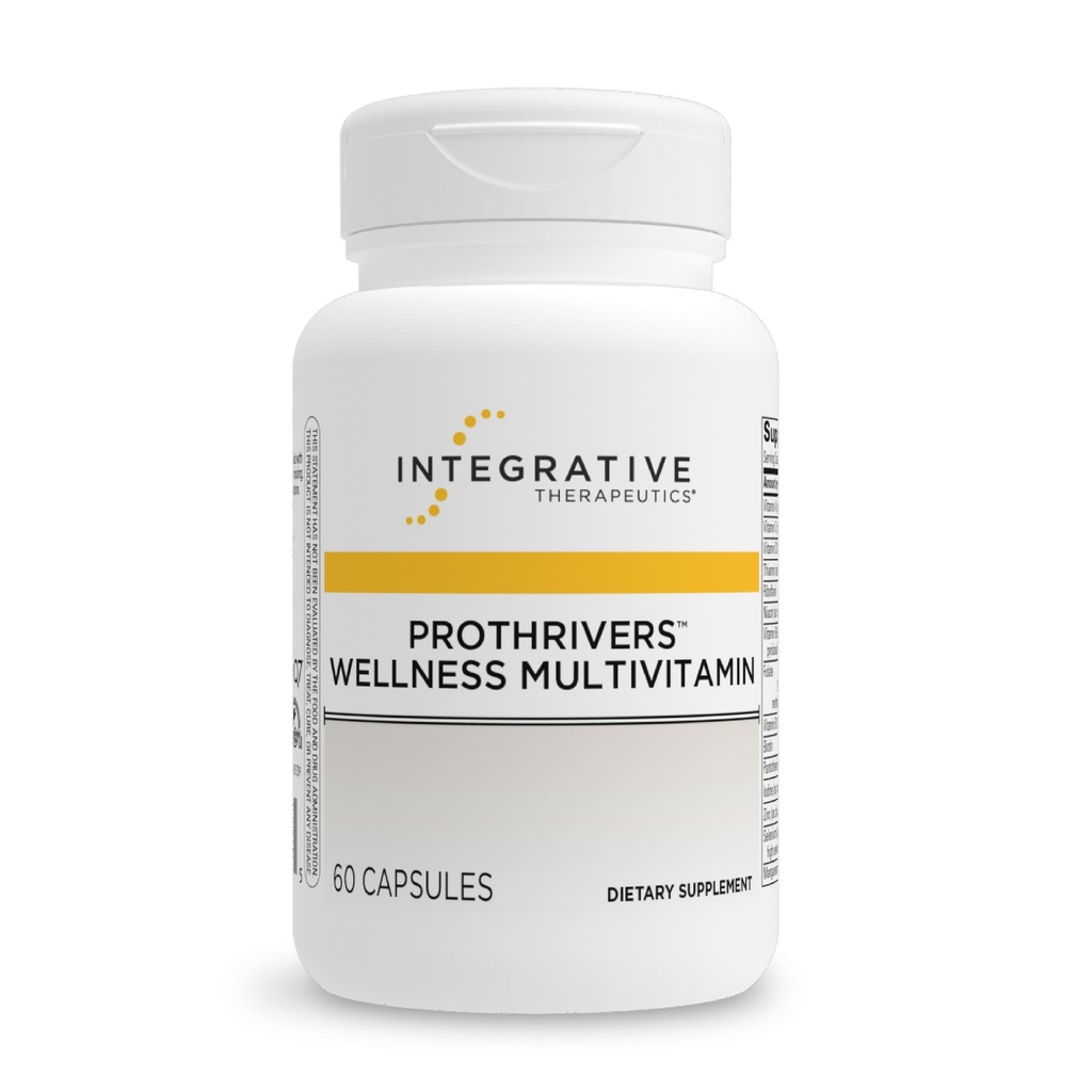 Integrativ terapi ProThfloders Wellness Multivitamin - Inkluderer vitamin A, C & B12 - Multivitamin supplement med inkluderede mineraler - 60 kapsler (30 Servere)