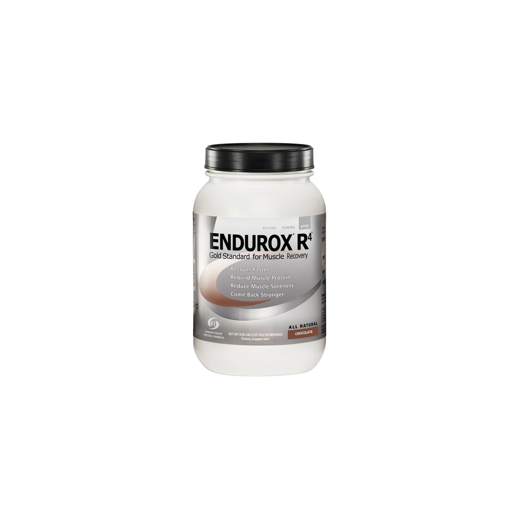 Endurox R4 af PacificHealh - All Natural Post Workout Recovery Drink Mix med Protein + Carbs & Electrolytes - for hurtigere inddrivelse, Reduceret ømhed & muskeltræning - 28 Serveringer (chokolade)