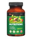 Frugt og grøntsager Supplement, 36 Frugt og grøntsager med 24 Essentielle Vitamin, Mineraler & Trace elementer, Høj i fibre til fordøjelse & Forstoppelse Relief, Daglig ernæringsstøtte, 120 Kapsler