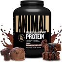 Animal Whey Isolate Protein Powder - Loaded for Pre & Post Workout Muscle Builder og Inddrivelse med fordøjelige enzymer til mænd og kvinder - 25g Protein, Great Taste, Low Sugar - Brownie Batter 4 lbs