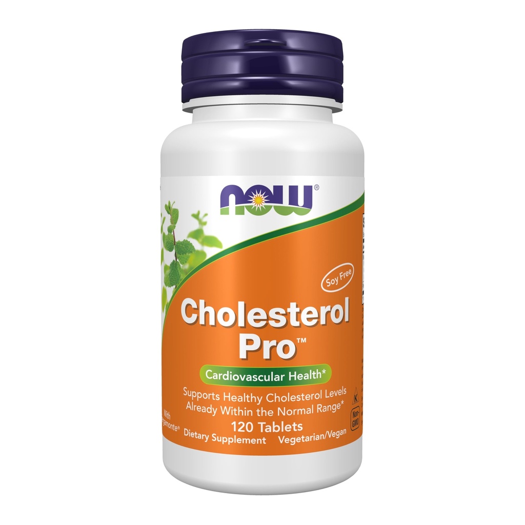 Now Foods Supplements, Cholesterol Pro ™ med Bergamonte ™ og Plant Steroler, Kardiovaskulær Sundhed *, 120 tabletter