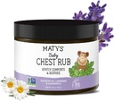 Matys Baby Chest Rub, Lindrende Congestion Relief Vapor Rub for Babyer 3 Måneder Gamle +, Clean & Comforting Eucalyptus, Lavender, & Kamille for Sleep, Non- GMO, Petroleum Free, Menthol Free, 4.5 oz Tub
