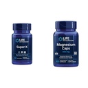 Life Extension Super K Vitamin K1, K2 MK- 7, MK-4, C-vitamin og Magnesiumkapsler 500mg, Heart, Bone, Arterial Health