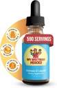 Min Spectrum Heroes - Immuni@-@ D flydende vitamin D3 tillæg, 1000 IE Per Serving, Glutenfri, Tastløs Vitamin Væske, Hjælpemidler i Mineral Absorption for børn & voksne - 1 FI oz (30 ml)