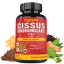 Super Cissus Quadrangularis Uddrag Kapsler med Boswellia, Guggul, Gurkemeje, Pepper Budd124; 3 Months Supply