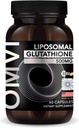 OMVI formler, Liposomal Glutathione kapsler, Superior Absorption, kraftfuld antioxidant, lever Detox, immunenhancer, antioxidant supplement for energi, hjerne, hud, lever sundhed (500mg, 60kapsler)
