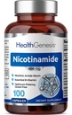 B-3 Nicotinamid 500 mg 100 Caps - Nicotinsyre Niacin Natural Flush- Free Vitamin Formel - Understøtter hud celle sundhed