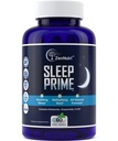 Sove Prime Vegansk Natural Sleep Aid for Adult Extra Strength - Deep Sleep Supplement - Urtepiller - Stress Relief - Melatonin, GABA - 60 Veggie caps