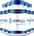 NutraRize (5 Pack) Odiflex kapsler, Premium Ear Health Formel, All- Natural Supplement til at beskytte Indre Øre, Official Hearing Support Pills, Odi Flex Anmeldelser (300 Kapsler)