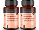 pureclinica 1500mg Glucosamin HLC og Chondroitin x 360 tabletter (2 flasker à 180) - 12 måneders forsyning. Den mest effektive og bioaktive: Chondroitin 90%, Glucosamin HCL 83,1%