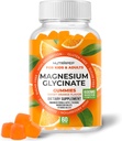 Magnesium Glycinate Gummies for Kids & Voksnes Kvinder & Mænd - Sukker Free Gluten Free Non- GMO Vegan Chewable Supplement