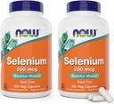 Nu Selenium 200mcg kapsler, 300 Greve (pakke af 2) - L Selenomethionin Mineral supplement for kvinder & mænd - Veg Caps, non-GMO, Vegansk Friendly, Yeast- Free