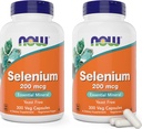 Nu Selenium 200mcg kapsler, 300 Greve (pakke af 2) - L Selenomethionin Mineral supplement for kvinder & mænd - Veg Caps, non-GMO, Vegansk Friendly, Yeast- Free