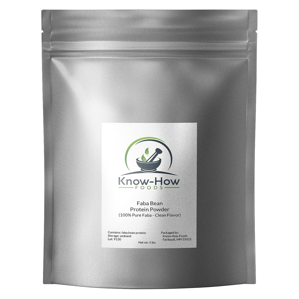 100% Pure Faba Bean Protein Powder (5 LB. Bulk)