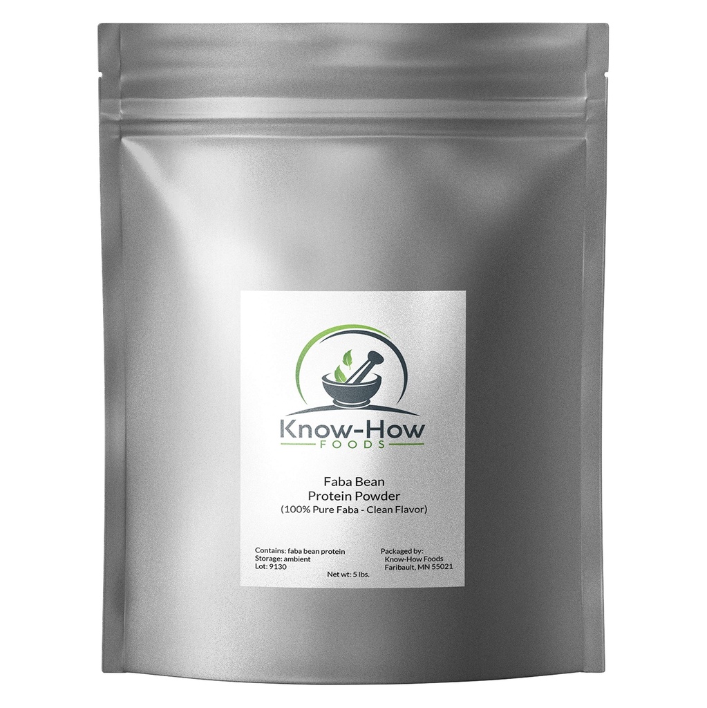 100% Pure Faba Bean Protein Powder (5 LB. Bulk)