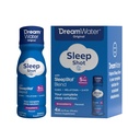 Dream Water Sleep Aid Support Drink; Melatonin 5mg, GABA, 5- HTP; Zero Sugar, Natural Articulors, Ingen Tilføjet Farver, 2,5 oz flydende Sleep Shots, Snoozeberry, 4 -Greve