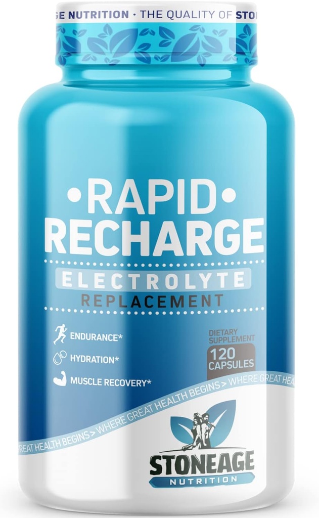 Elektrolytpiller - 120 kapsler - Støtte til POTS syndrom, salttabletter - Keto Electrolytes Kosttilskud, Rapid Hydration, Endurance, Dehydrering Inddrivelse - GMO & Gluten Free