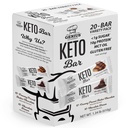 Genius Gourmet Gluten Free Keto Protein Bar, Chocolate Keto Bars, Premium MCTs, Low Carb, Low Sugar (Variety Pack, 20 Greve (pakke med 1))