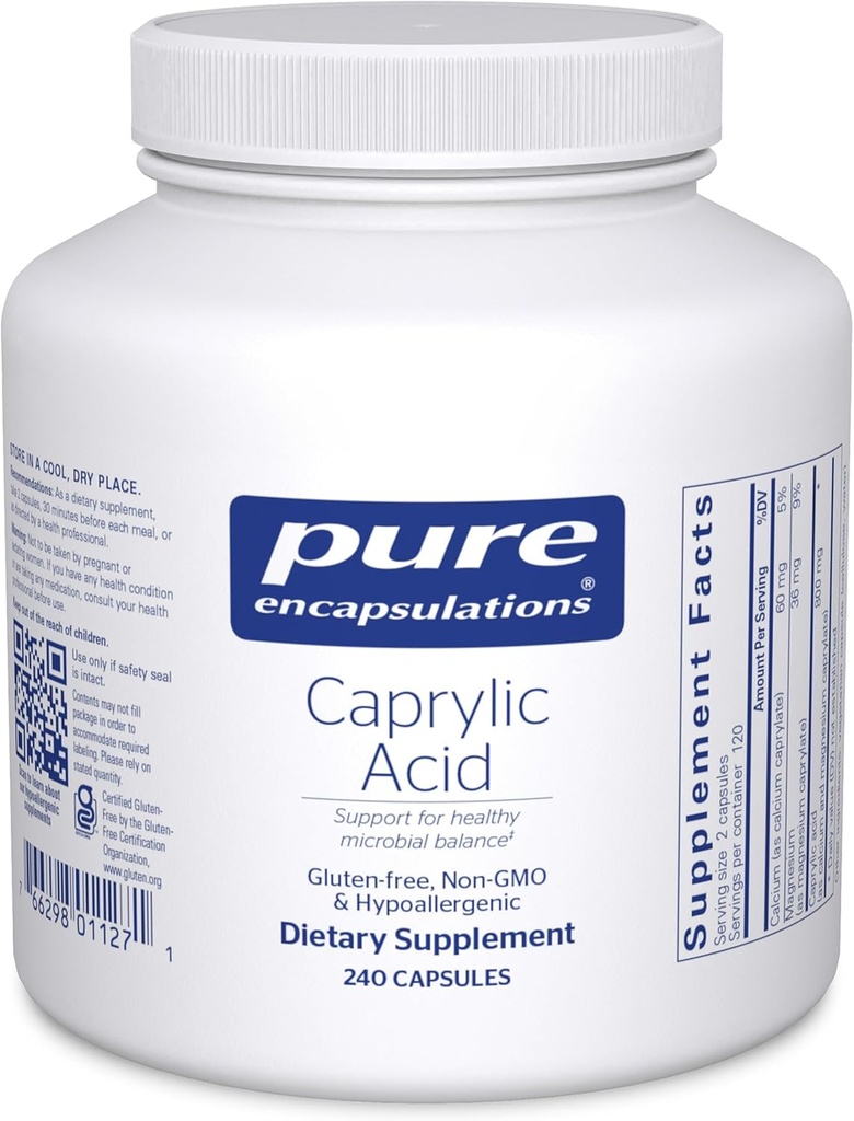 Pure indkapslinger Captain Acid Budding- 124; supplement til Gut og fordøjelsessygdomme, GI balance, Gastrointestinal Support, og Intestinal Health * Budding- 124; 240 kapsler