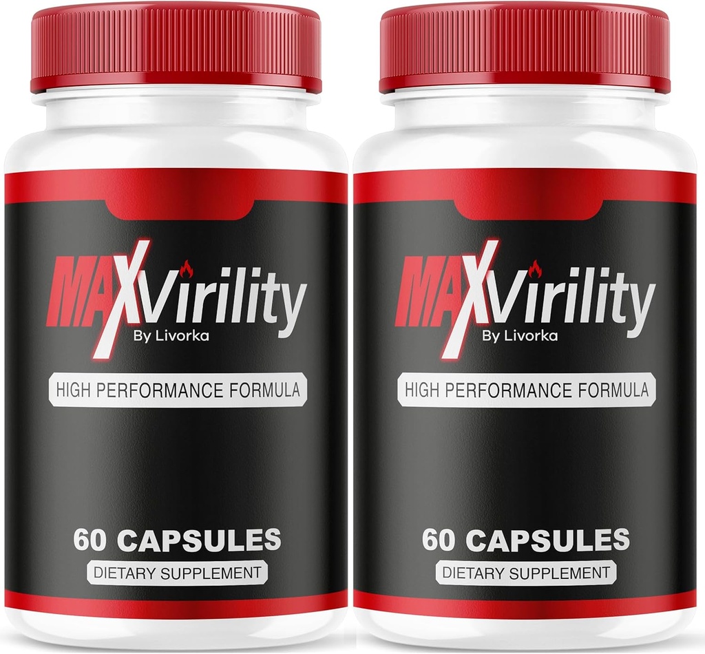 (2 Pack) Max virilitet For mænd, Max virilitet, Maxvirility For mænd, Maxvirilitet Kapsler, Maxvirilitet, Max virilitet Supplement, Max virilitet Pills For mænd, Max virilitet Pills, 120 Kapsler For 2 Måneder