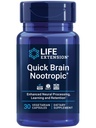 Life Extension Quick Brain Nootrop, Hurtig tænkning, Læring, Koncentration, Lutein, zeaxanthin, gotu kola, bacopa, Gluten Free, Non- GMO, Vegetar, 1 Daily, 30 Kapsler